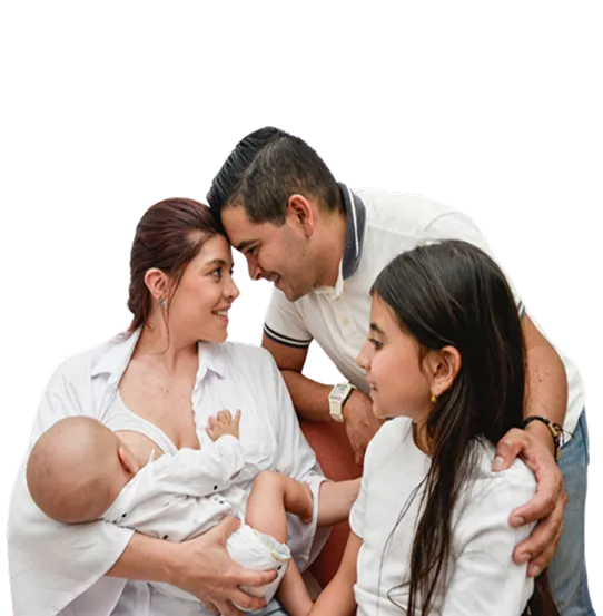 familia lactando